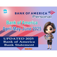 April, May and June 2025 (Bank of America) Personal Bank Statement